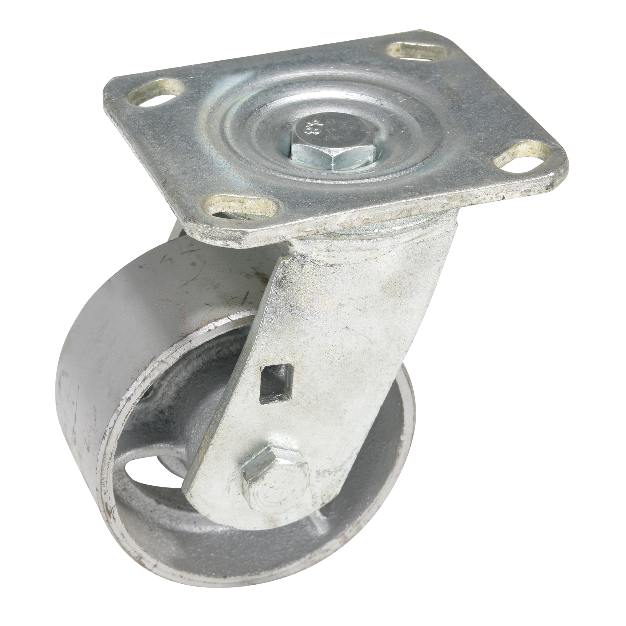 Vestil Cast Iron Swivel Caster - 4in. x 2in., 700 Lb. Capacity, Zerk Fitting, Model# CST-MA-4X2-S